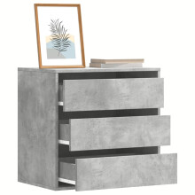 Berkfield Corner Chest of Drawers Concrete Grey 60x41x58 cm Engineered Wood