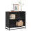 Berkfield Book Cabinet Black 80.5x35x76 cm Engineered Wood 1