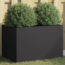 Berkfield Planter Black 62x40x39 cm Steel