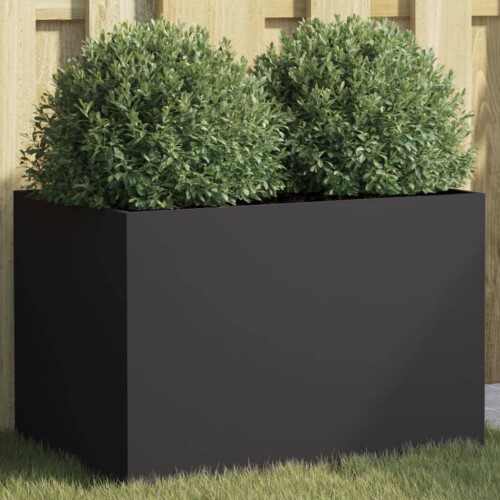 Berkfield Planter Black 62x40x39 cm Steel