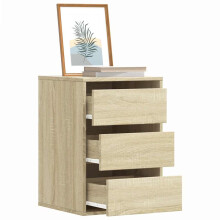 Berkfield Corner Chest of Drawers Sonoma Oak 40x41x58 cm Engineered Wood