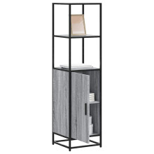 Berkfield Highboard Grey Sonoma 35.5x35x139 cm Engineered Wood and Metal