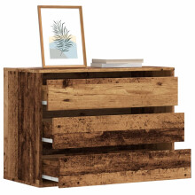 Berkfield Corner Chest of Drawers Old Wood 80x41x58 cm Engineered Wood