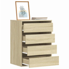 Berkfield Corner Chest of Drawers Sonoma Oak 60x41x76 cm Engineered Wood