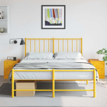 Berkfield Bedside Cabinets 2 pcs Yellow 34.5x39x44 cm Steel