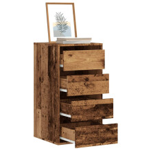 Berkfield Corner Chest of Drawers Old Wood 40x41x76 cm Engineered Wood