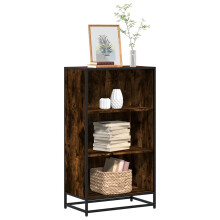Berkfield Book Cabinet Smoked Oak 60x35x107.5 cm Engineered Wood