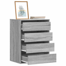 Berkfield Corner Chest of Drawers Grey Sonoma 60x41x76 cm Engineered Wood