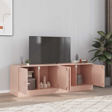 Berkfield TV Cabinets 2 pcs Pink 67x39x44 cm Steel