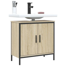 Berkfield Bathroom Sink Cabinet Sonoma Oak 60x30x60 cm Engineered Wood