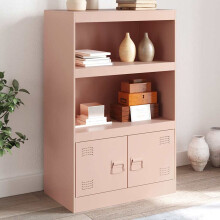 Berkfield Sideboard Pink 67x39x107 cm Steel