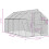 Berkfield Aviary Silver 1.79x4x1.85 m Aluminium 7