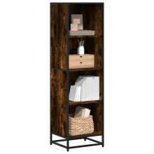 Berkfield Book Cabinet Smoked Oak 40x35x139 cm Engineered Wood