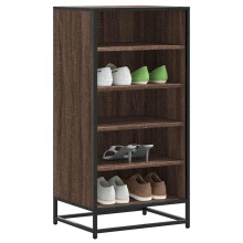 Berkfield Shoe Rack Brown Oak 48x38x97.5 cm Engineered Wood