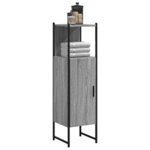 Berkfield Bathroom Cabinet Grey Sonoma 33x33x120.5 cm Engineered Wood