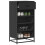 Berkfield Shoe Rack Black 48x38x97.5 cm Engineered Wood 1