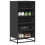 Berkfield Shoe Rack Black 48x38x97.5 cm Engineered Wood 1