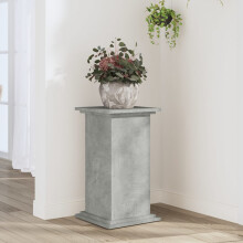 Berkfield Plant Stand Concrete Grey 33x33x60 cm Engineered Wood