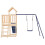 Berkfield Outdoor Playset Solid Wood Pine 7