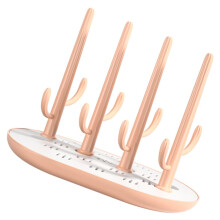 Pink TreeShaped Baby Bottle Drying Rack with Removable Tray for Fast and Hygienic Drying
