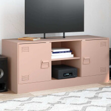 Berkfield TV Cabinet Pink 99x39x44 cm Steel