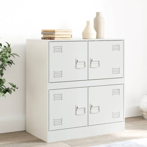 Berkfield Sideboard White 67x39x73 cm Steel
