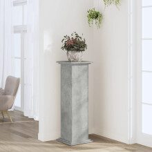 Berkfield Plant Stand Concrete Grey 33x33x100 cm Engineered Wood