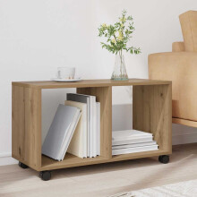 Berkfield†Rolling†Cabinet†Artisian Oak 72x33x42.5 cm Engineered Wood