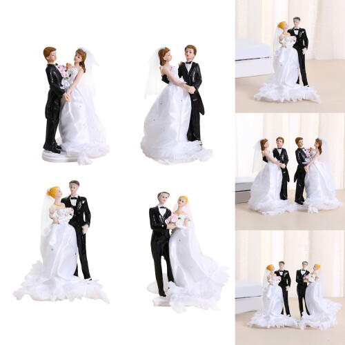 Classical Wedding Anniversary Cake Top Resin Couple-Style C 2