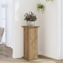 Berkfield Plant Stand Artisan Oak 33x33x80 cm Engineered Wood