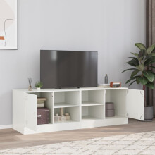 Berkfield TV Cabinets 2 pcs White 67x39x44 cm Steel