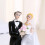 Classical Wedding Anniversary Cake Top Resin Couple-Style C 6
