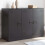Berkfield Sideboard Black 99x39x73 cm Steel 1