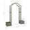 Berkfield Garden Pergola with Planter Grey Solid Firwood 7