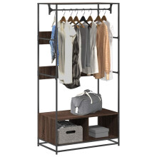 Berkfield Wardrobe Brown Oak 90x50x180 cm Engineered Wood