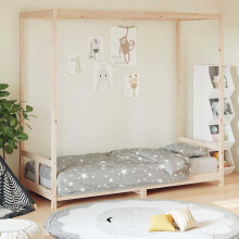 Berkfield Kids Bed Frame 80x200 cm Solid Wood Pine