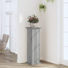 Berkfield Plant Stand Grey Sonoma 33x33x100 cm Engineered Wood