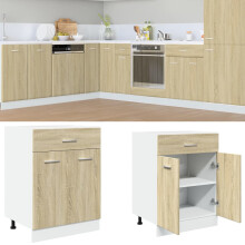Berkfield Drawer Bottom Cabinet Lyon Sonoma Oak 60x46x81.5 cm Engineered Wood