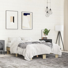 Berkfield Bed Frame without Mattress Sonoma Oak 120x190 cm Small Double