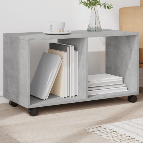 Berkfield†Rolling†Cabinet†Concrete Grey 72x33x42.5 cm Engineered Wood
