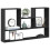 Berkfield Wall Shelf Black 99x15x60 cm Engineered Wood 1