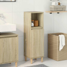 Berkfield Bathroom Cabinet Sonoma Oak 30x30x100 cm Engineered Wood