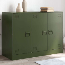 Berkfield Sideboard Olive Green 99x39x73 cm Steel