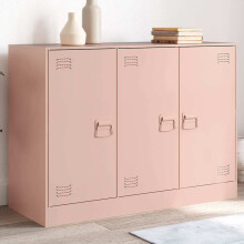 Berkfield Sideboard Pink 99x39x73 cm Steel