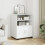 Berkfield Rolling Cabinet White 60x48x81 cm Engineered Wood 1