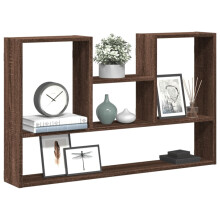 Berkfield Wall Shelf Brown Oak 99x15x60 cm Engineered Wood