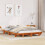 Berkfield Bed Frame without Mattress Wax Brown 135x190 cm Double Solid Wood Pine 1
