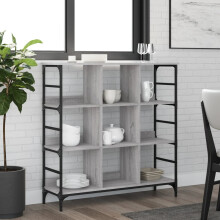 Berkfield Sideboard Grey Sonoma 102x32x103.5 cm Engineered Wood