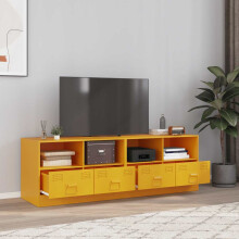 Berkfield TV Cabinets 2 pcs Mustard Yellow 67x39x44 cm Steel