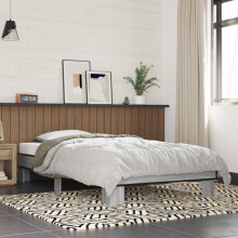 Berkfield Bed Frame without Mattress Grey Sonoma 75x190 cm Small Single